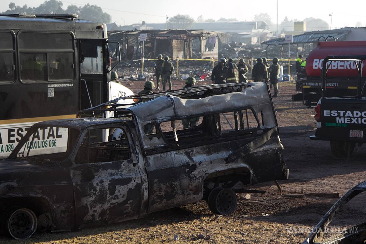 $!Las terribles imágenes que dejó la explosión en Tultepec