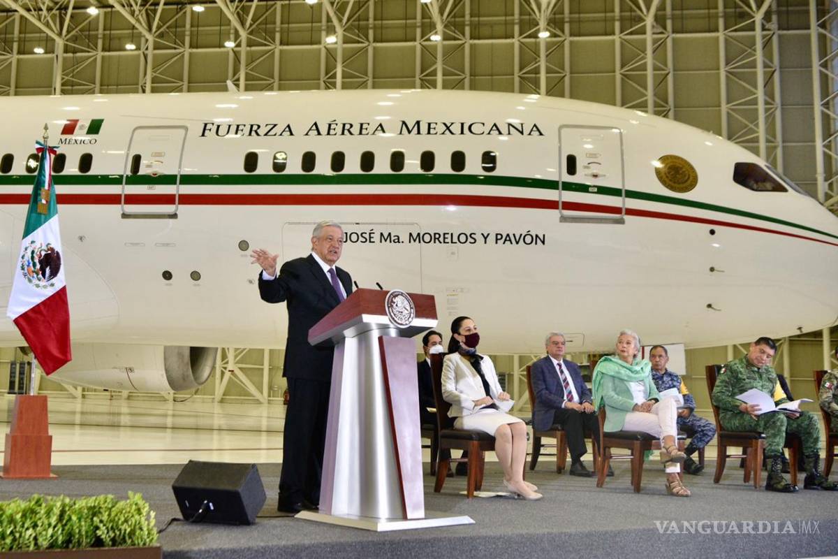 $!AMLO rechaza los fideicomisos, pero creó uno... para la venta del avión presidencial