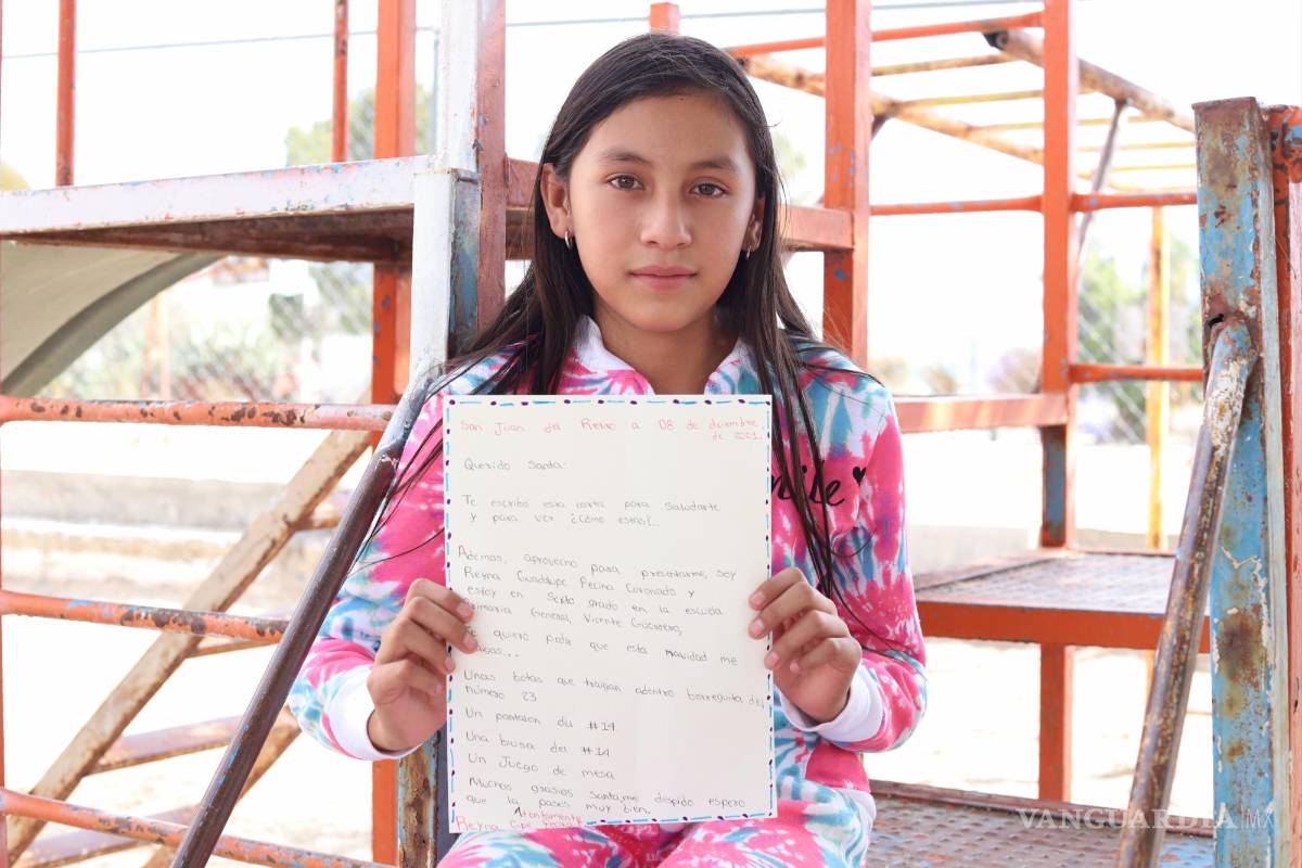 $!Reyna Guadalupe Pecina Coronado. 11 años. Quiere un juego de mesa.