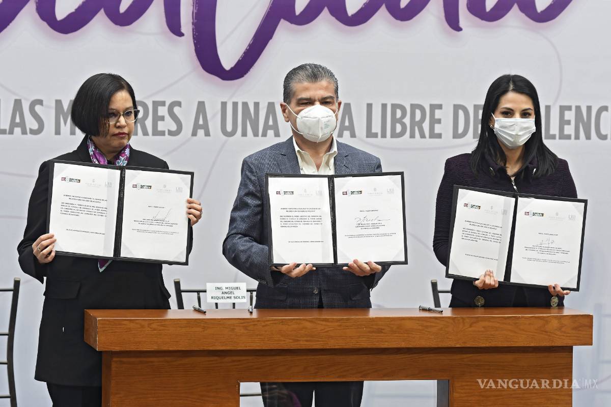 Firman Pacto por la Igualdad y el Acceso de las Mujeres a una Vida Libre de Violencia en Coahuila