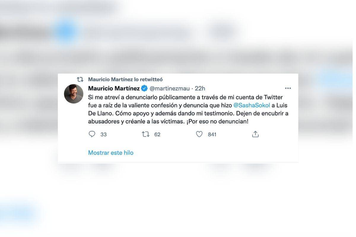 $!El actor se animó a compartir su caso de abuso tras la valentía de Sasha Sokol el pasado 8 de marzo.