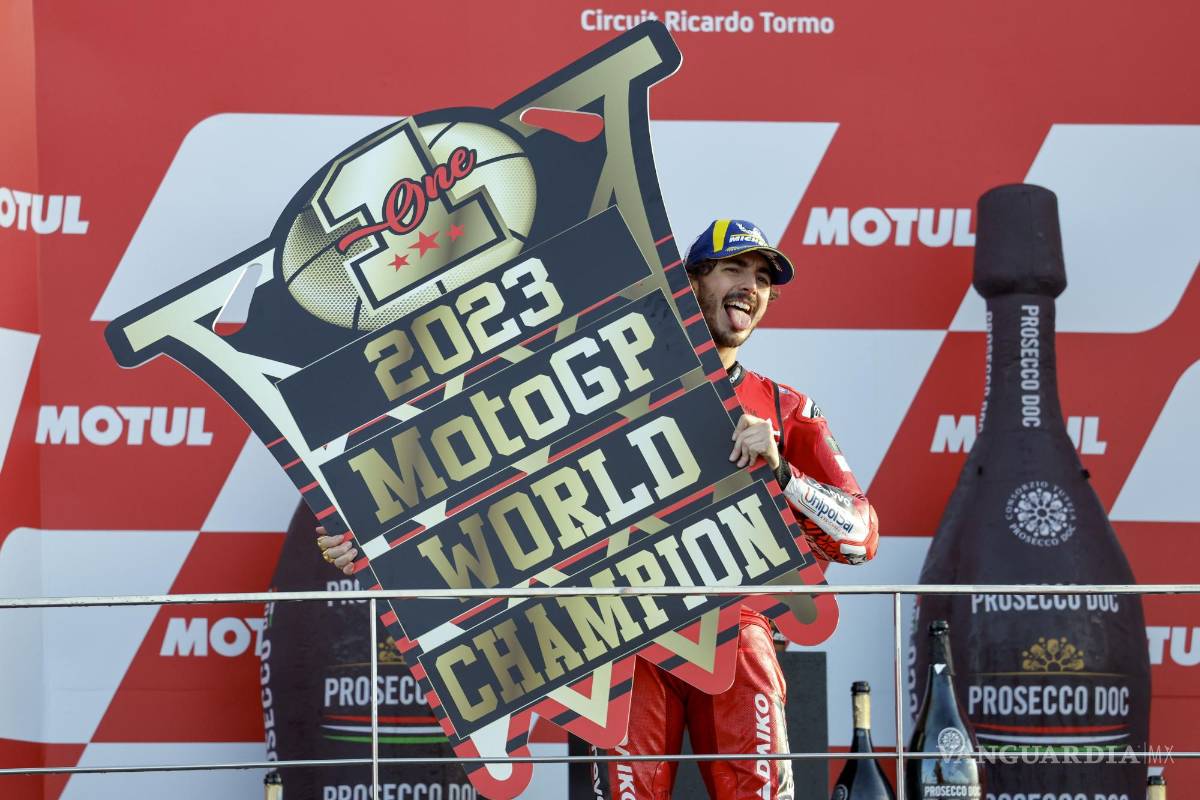 MotoGP: Pecco Bagnaia, de Ducati Lenovo, es campeón del Mundo en Valencia