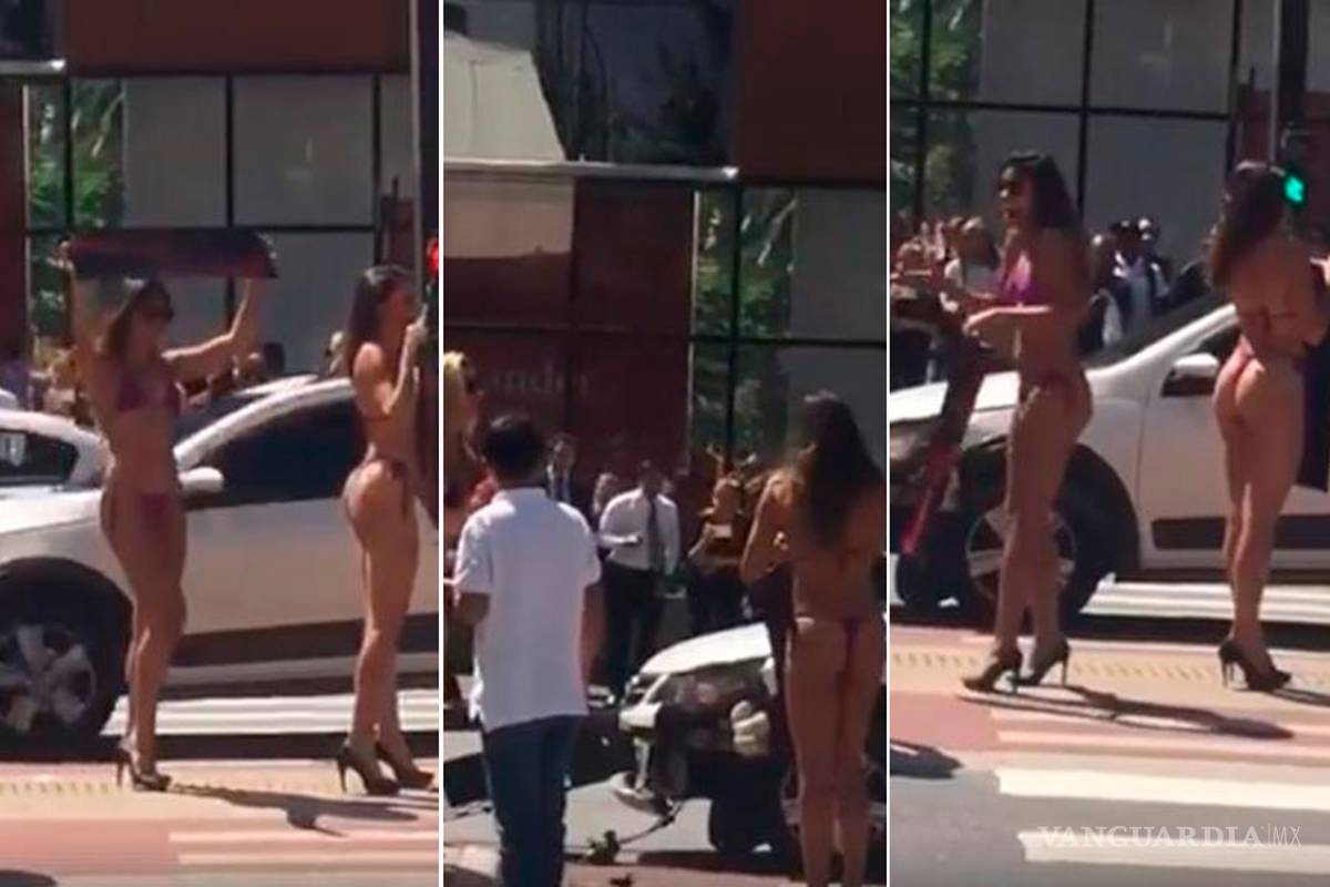Destroza su camioneta tras chocar por estar viendo a mujeres en bikini (video)