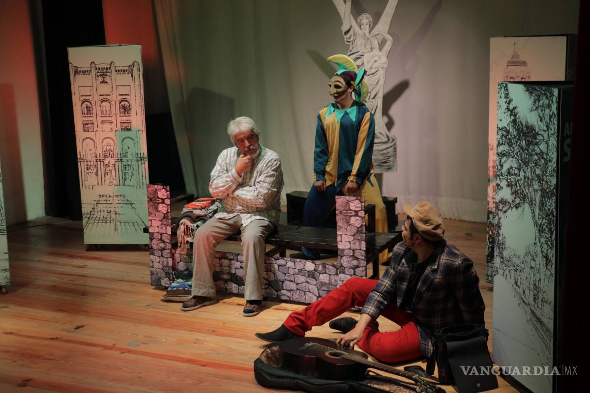 $!Saltillo, Coah. Mex. 21 de marzo del 2022 Presentación de la obra El Teatro Mata, en el teatro Garnica, que retrata la vida de un actor de teatro local y cómo interactua con la realidad desde los ojos de otros personajes.