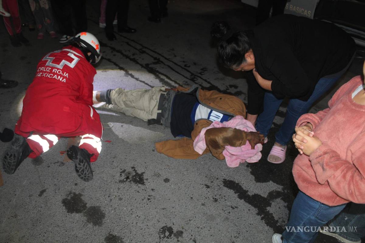 Saltillo: Intentan anexar a alcohólico atropellándolo, en la Bellavista