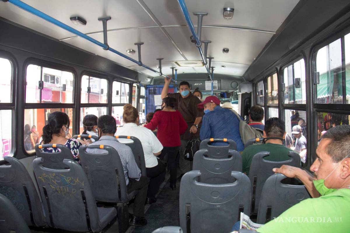 Aumentarán vigilancia para que transporte público de saltillo cumpla con protocolos de sanidad