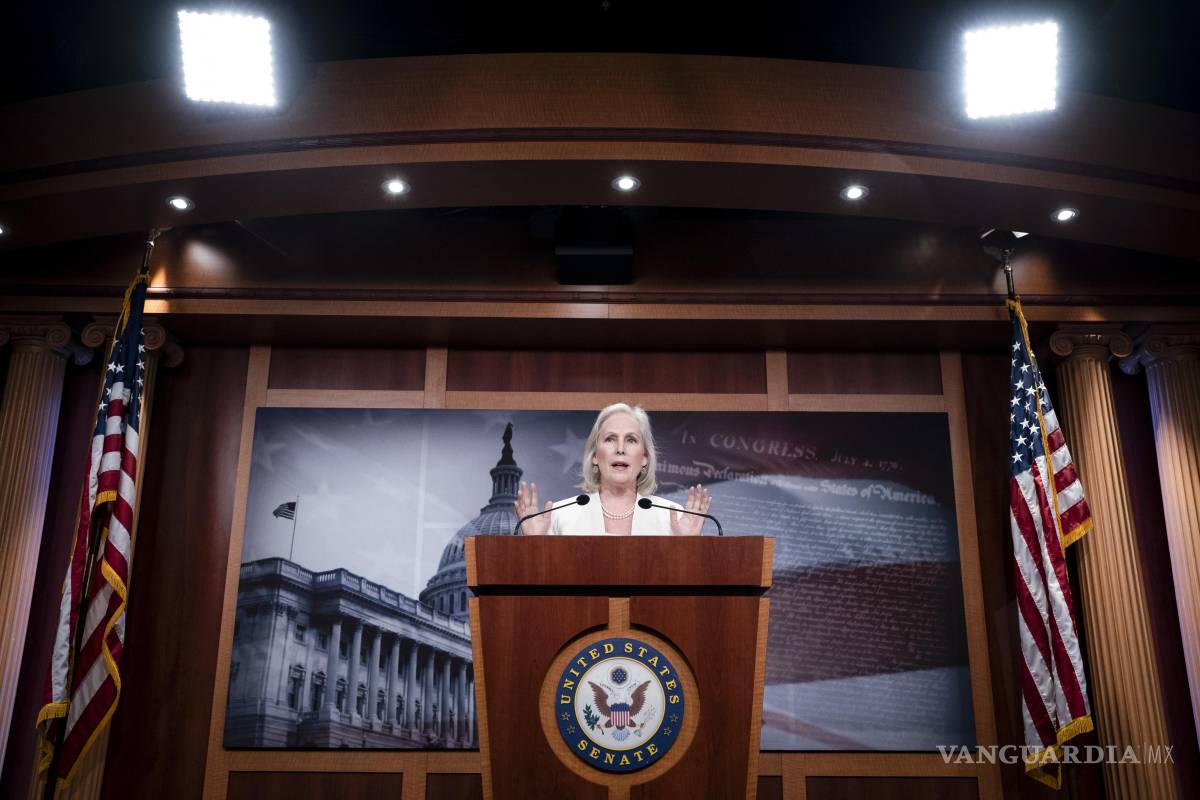 $!La senadora Kirsten Gillibrand fue una de las demócratas que apoyó la Ley GENIUS, que creó una vía para que los bancos negociaran con monedas estables.