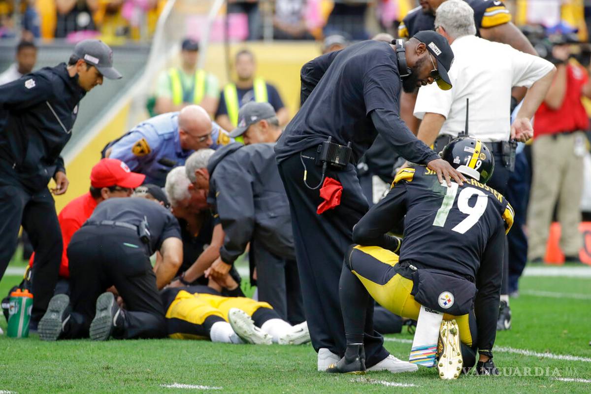 Bad luck Steelers...pierden a su segundo mariscal de campo en la campaña y caen en tiempo extra