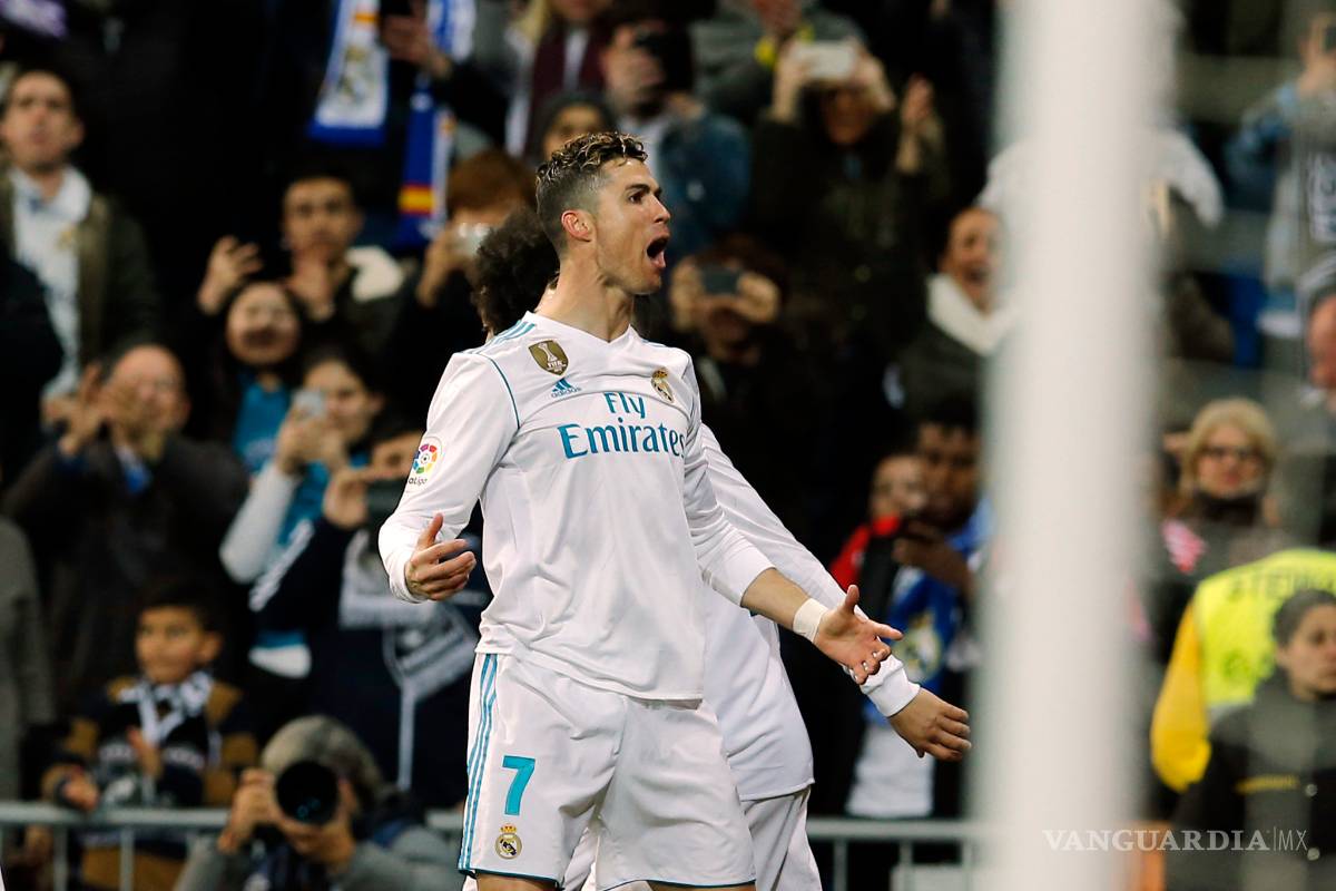 $!¡Póker de Cristiano Ronaldo y gana el Madrid!