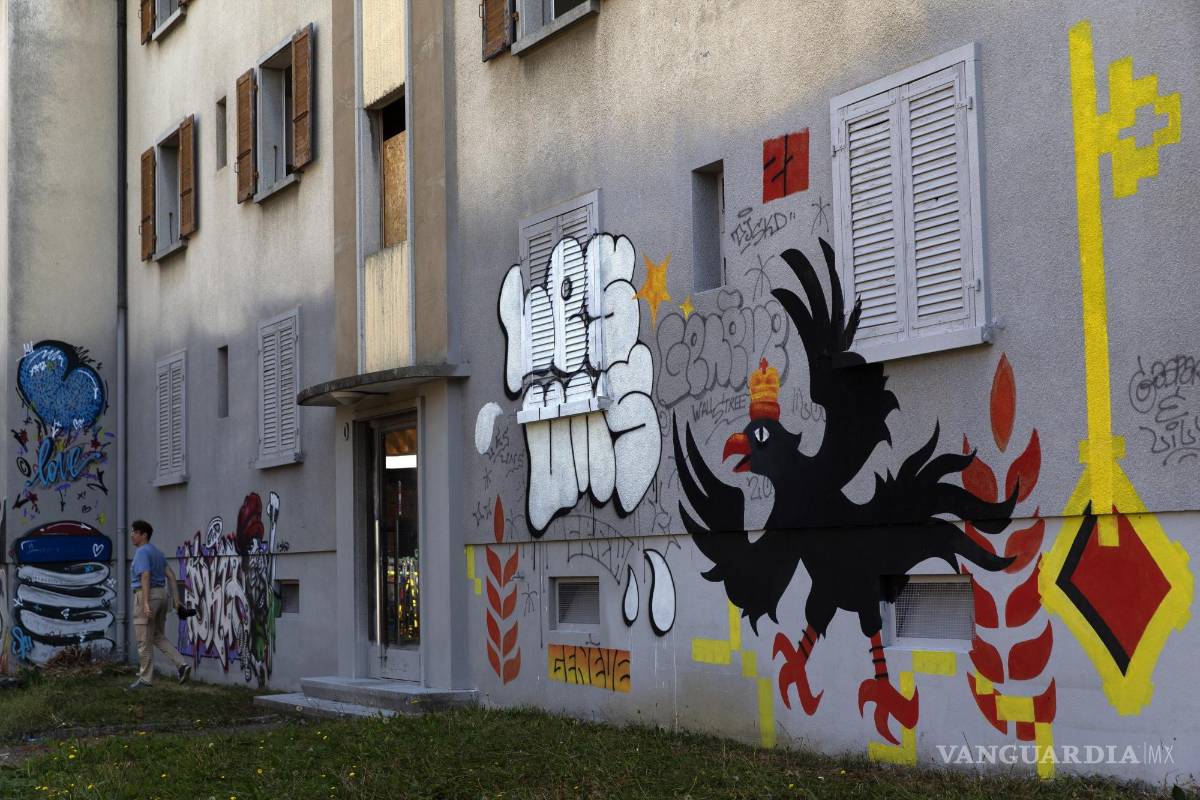 $!Mural en el distrito de Fontenette durante la novena edición de Pump Up The Jam, en Carouge, cerca de Ginebra, Suiza. EFE/EPA/Salvatore Di Nolfi