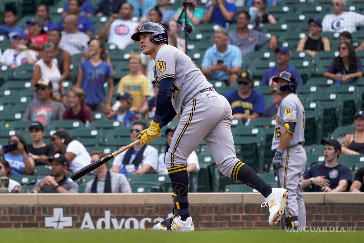 Peralta y García fueron claves en triunfo cervecero sobre los Cachorros de Chicago