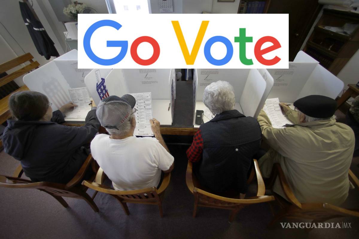 'Ve a votar', dice Google a estadounidenses a través de un Doodle