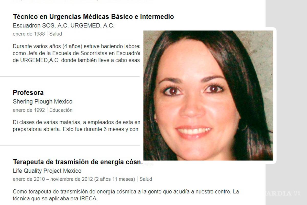 Es una terapeuta en 'trasmisión de energía cósmica' la sustituta de Tatiana Clouthier