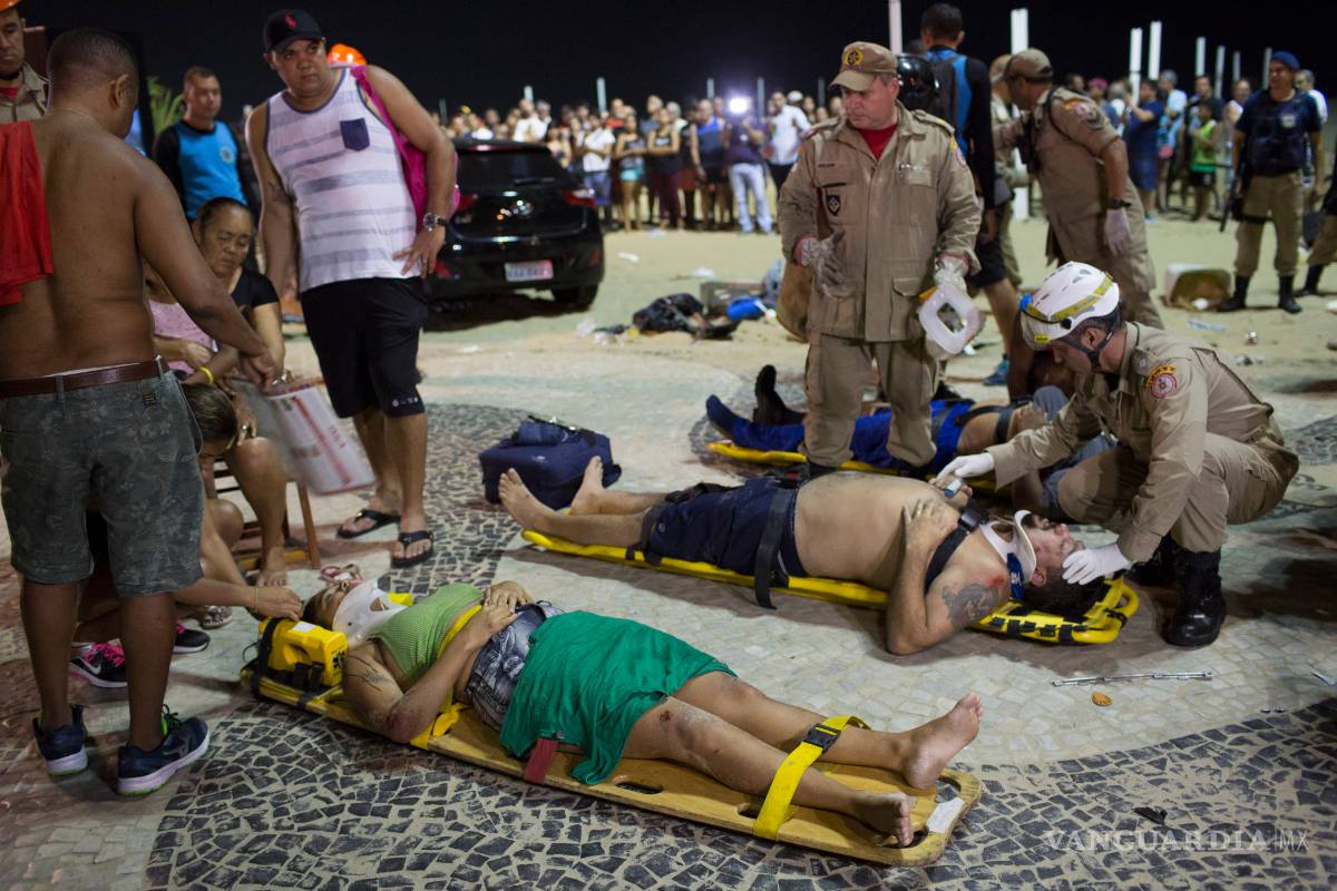 Atropello masivo en Río: 12 heridos y un muerto