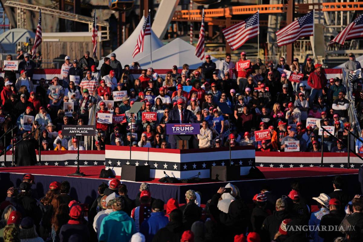 $!Trump quien de a cuerdo con los resultados de las encuestas está por delante en cinco de seis estados clave: Michigan, Arizona, Nevada, Georgia y Pensilvania.