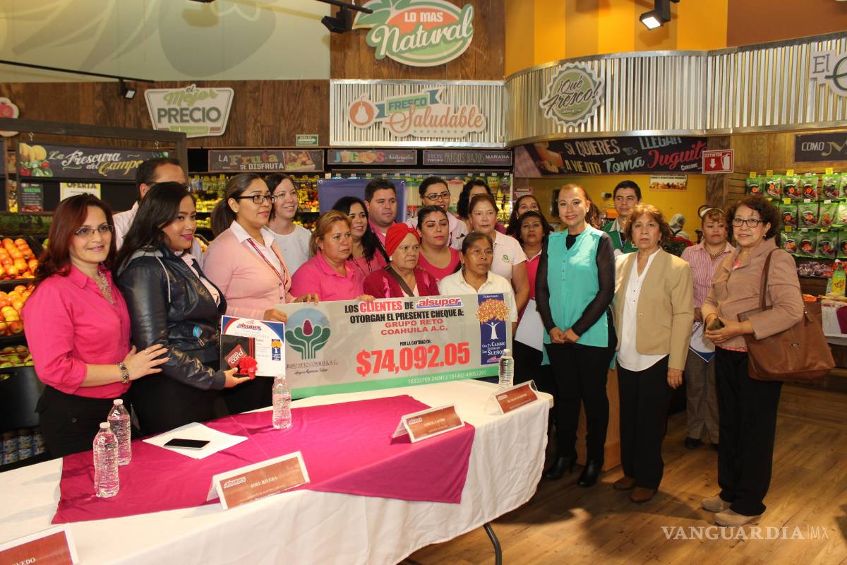 Con redondeo entregan 74 mil pesos a Grupo Reto