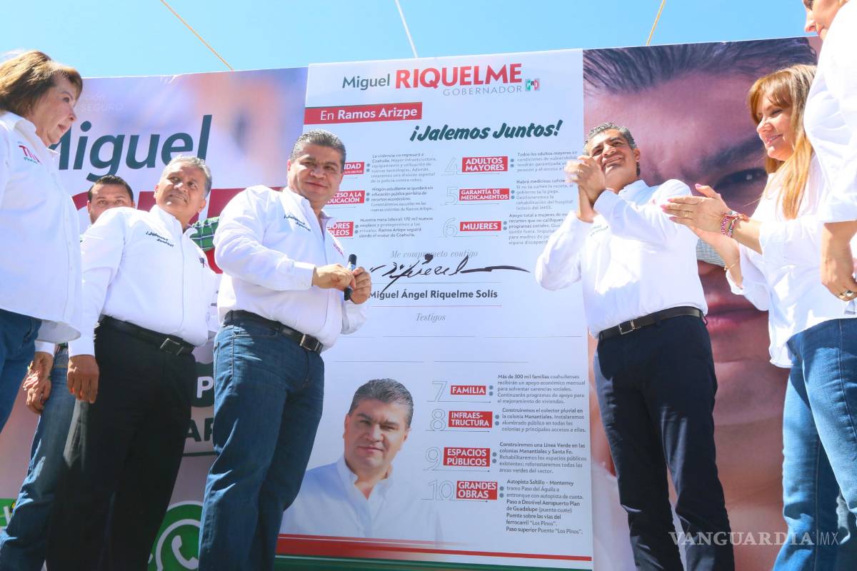Se compromete Riquelme en Ramos Arizpe en temas de salud, empleo y seguridad