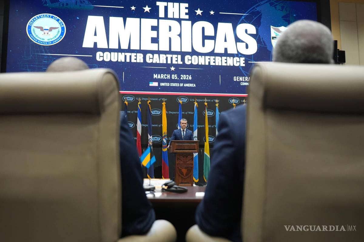 $!Pete Hegseth resaltó que la nueva Doctrina Monroe impulsada por Donald Trump justifica que se realicen ataques militares a narcotraficantes en Latinoamérica.
