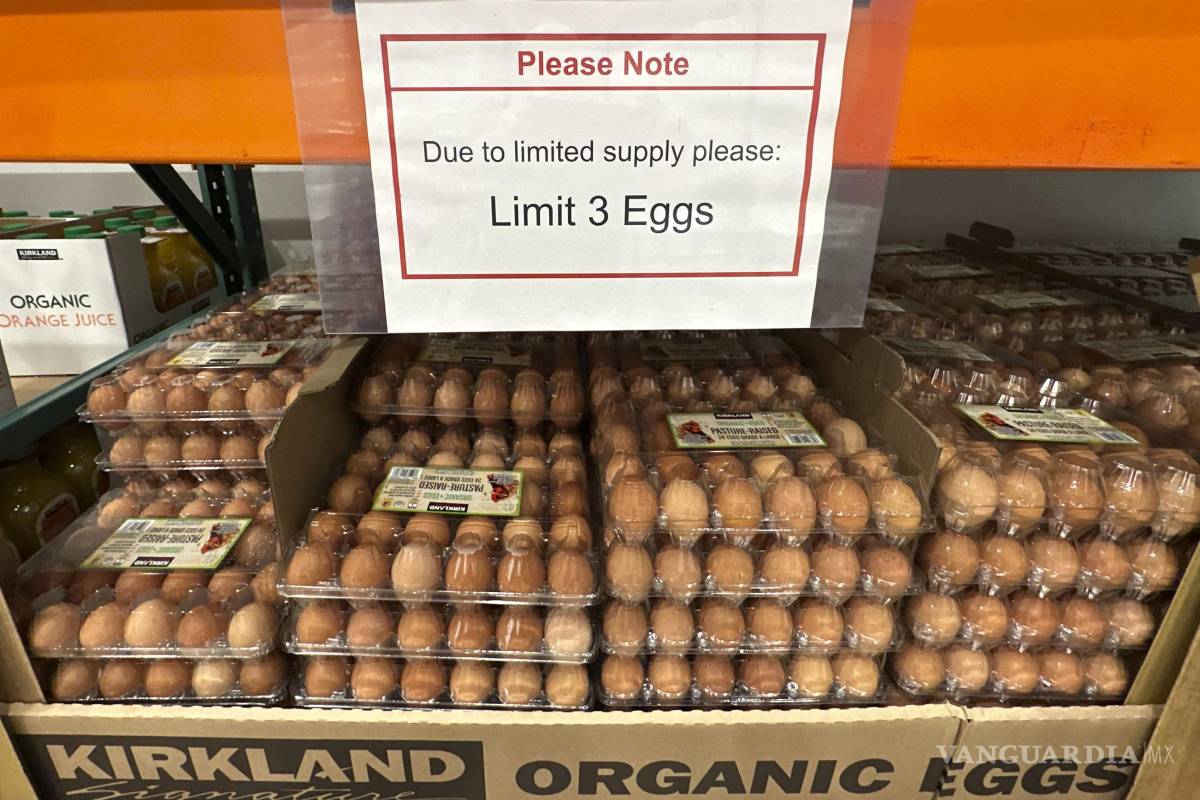 $!Según la Oficina de Estadísticas Laborales, el precio de los huevos alcanzó un primer pico en enero de 2023, bajo el mandato del demócrata Joe Biden.