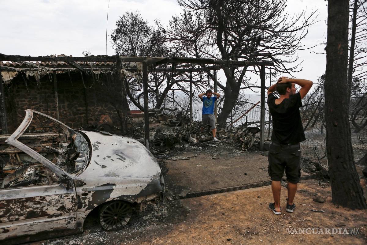 $!74 muertos en incendios forestales en Grecia (fotos)