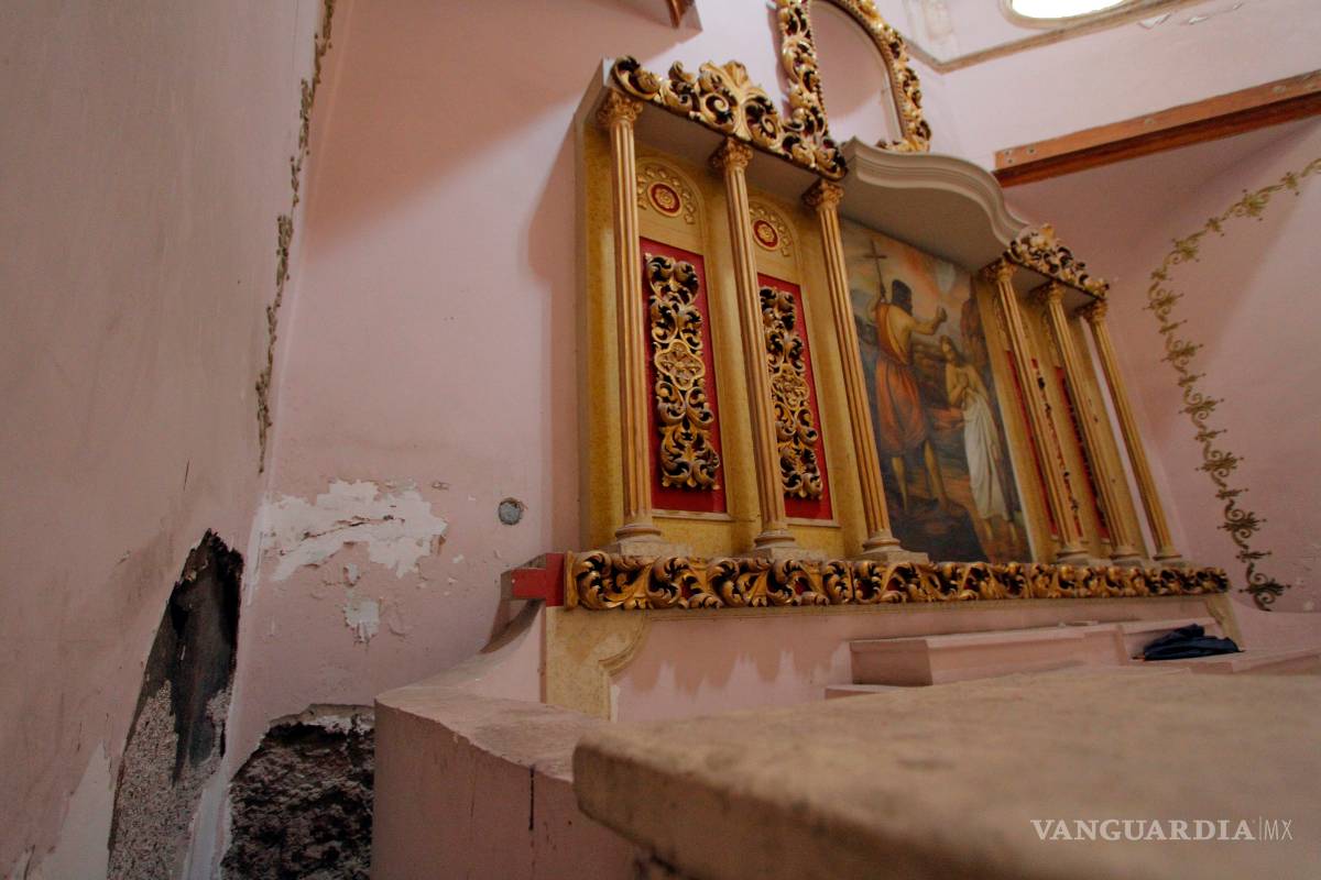 $!Lluvias en Saltillo ponen en riesgo el Templo de San Esteban; necesita atención urgente