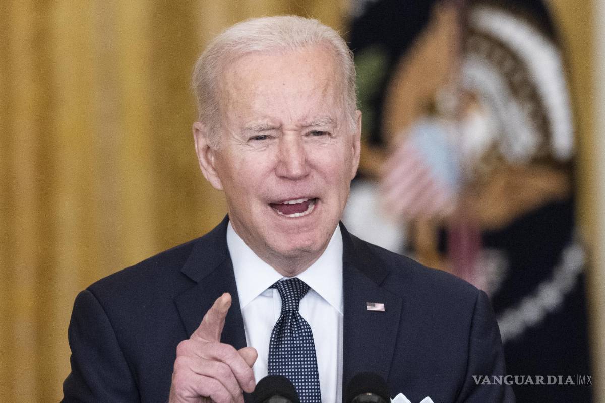 $!El presidente Joe Biden habla sobre Ucrania en la Casa Blanca. AP/Alex Brandon