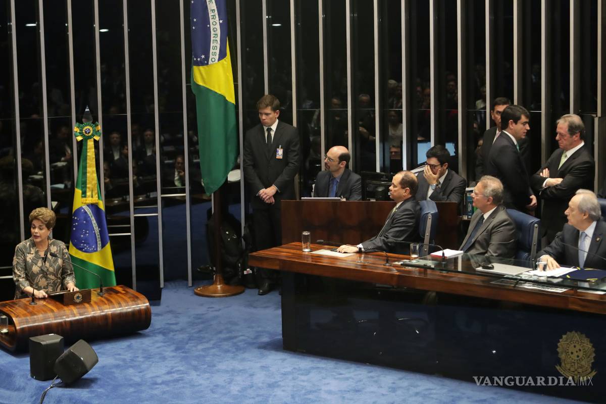 $!Brasil está a un paso del golpe de Estado: denuncia Rousseff ante Senado