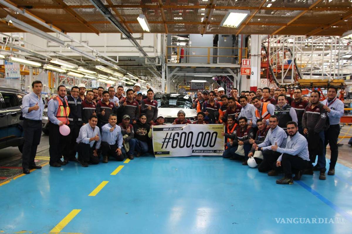 Celebra FCA 600 mil unidades de Jeep Compass