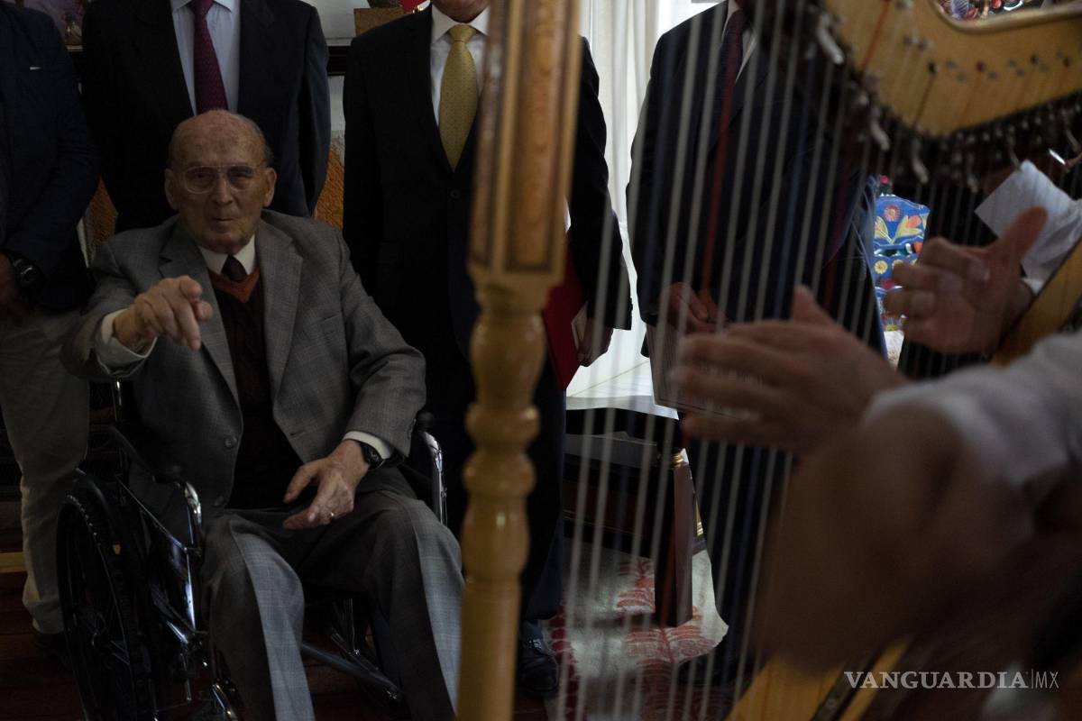 $!El expresidente de México Luis Echeverría Álvarez en su cumpleaños número 100.