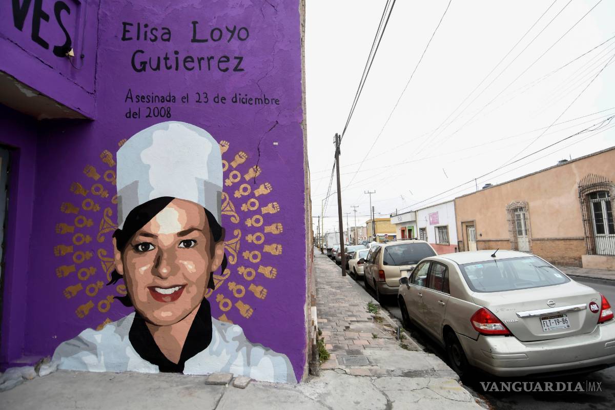 $!Revelan mural en Saltillo contra feminicidios