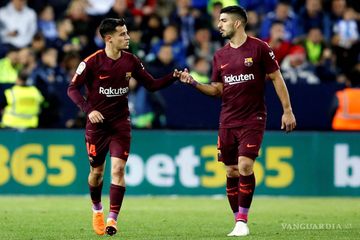 Barza sigue líder sin problemas; Suárez y Coutinho sellan victoria