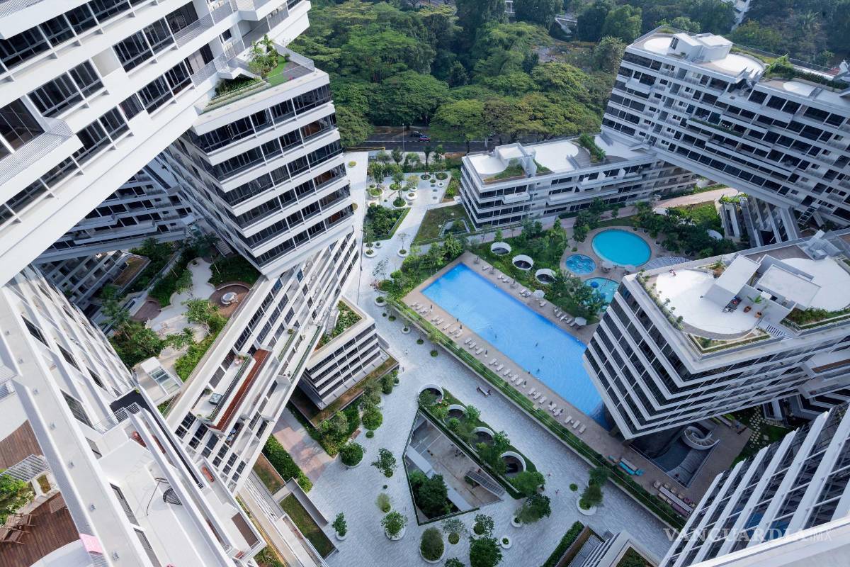El complejo The Interlace ubicado en un pueblo en Singapur es ejemplo mundial de una aldea vertical