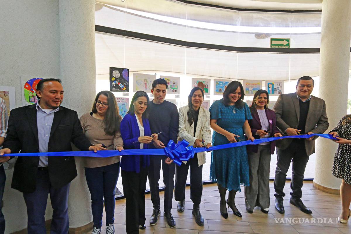 $!Corte de listón de la Exposición de Arte Infantil en el Observatorio de la UAdeC.