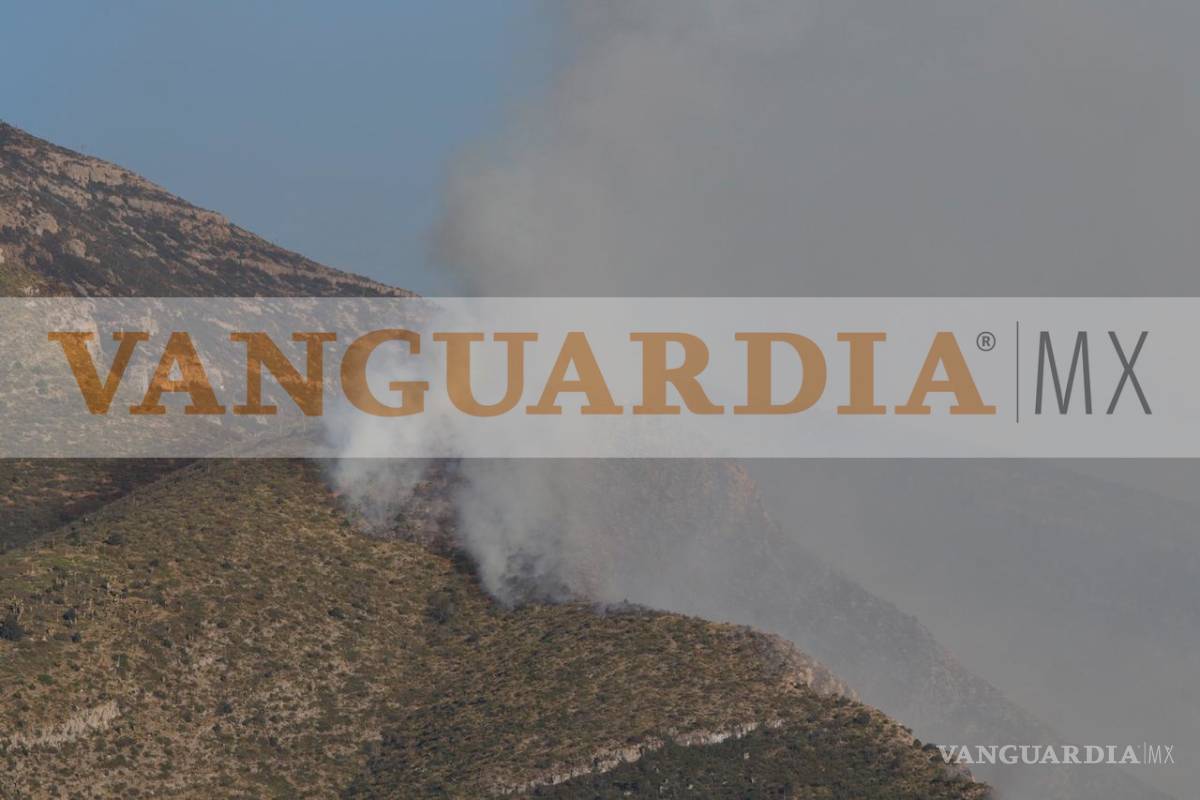 Reportan incendio forestal fuera de control sobre carretera 57 en Arteaga