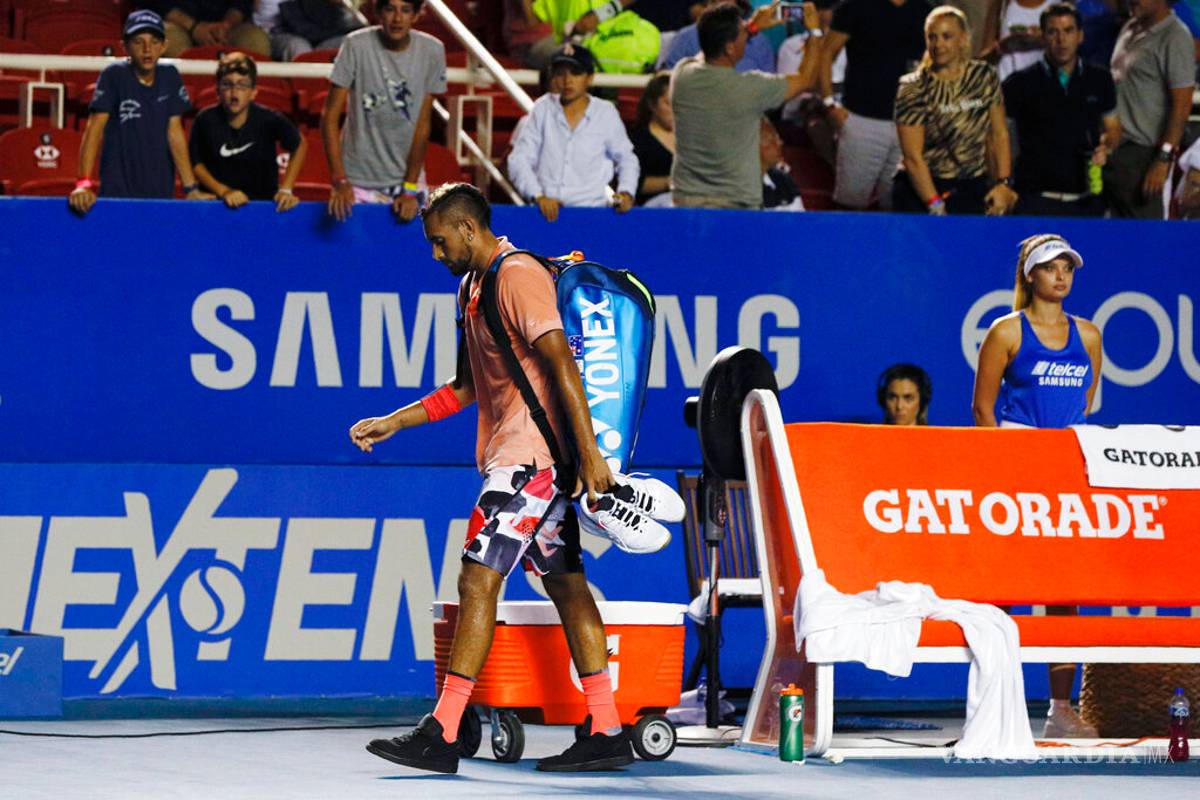'Me importa una mier...'; así respondió Nick Kyrgios al salir abucheado de Acapulco