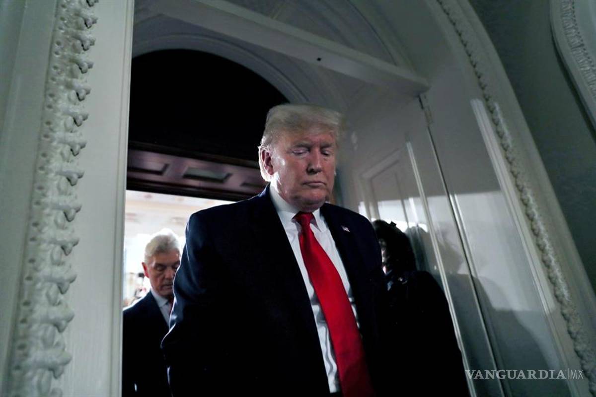 $!Donald Trump celebra construcción de “un muro muy alto y bello”; criminaliza de nuevo a migrantes en discurso