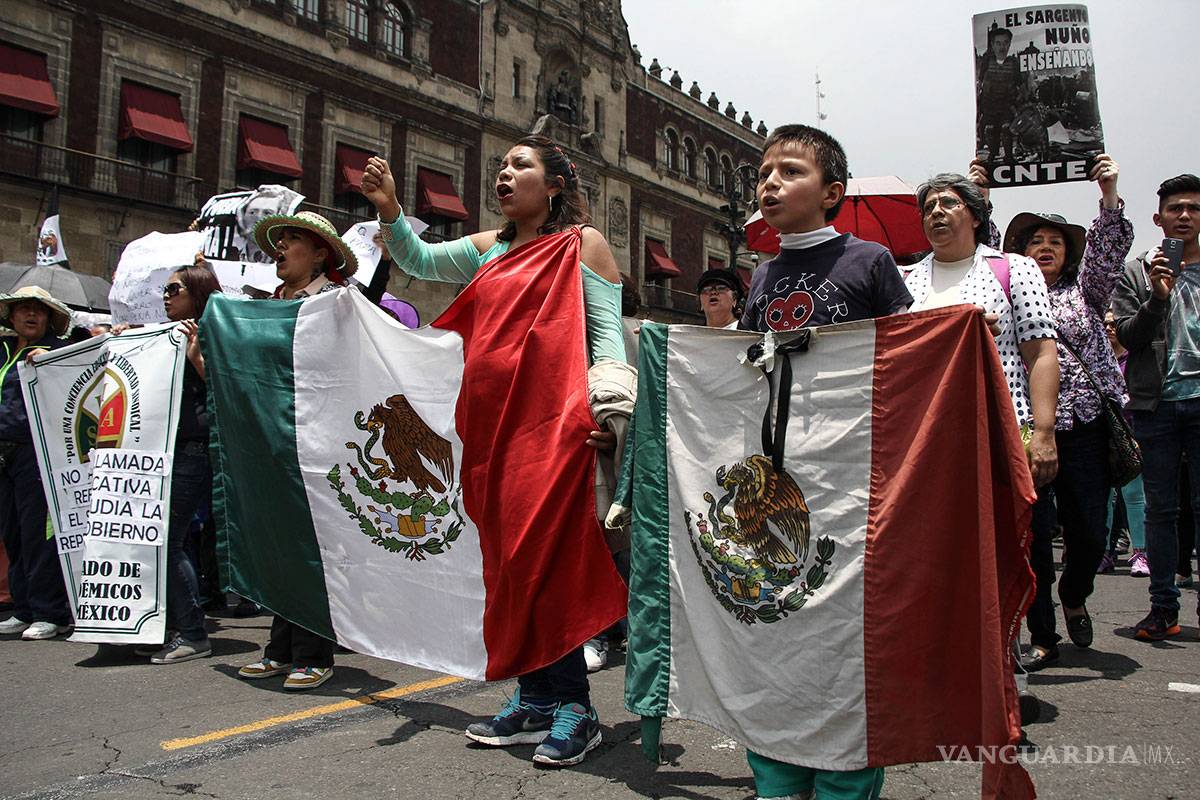 Se manifiestaron en nueve estados contra la reforma educativa