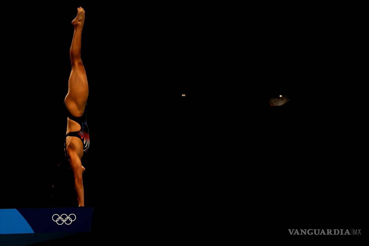 $!Gabriela Agúndez García de México compite durante la final de plataforma 10m femenina de saltos por los Juegos Olímpicos 2020. EFE