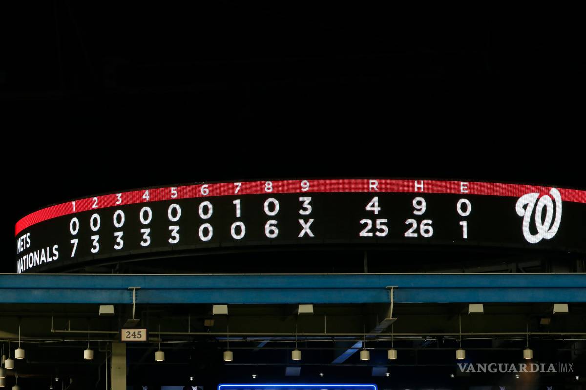 $!Nacionales anota 25 carreras, la mayor cantidad que hacen en un partido en la historia del equipo, en la humillante paliza que le propinó a los Mets