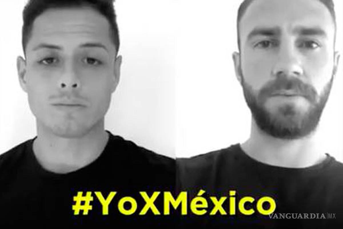 Chicharito y Layún lanzan iniciativa #YoXMéxico a favor de damnificados del sismo
