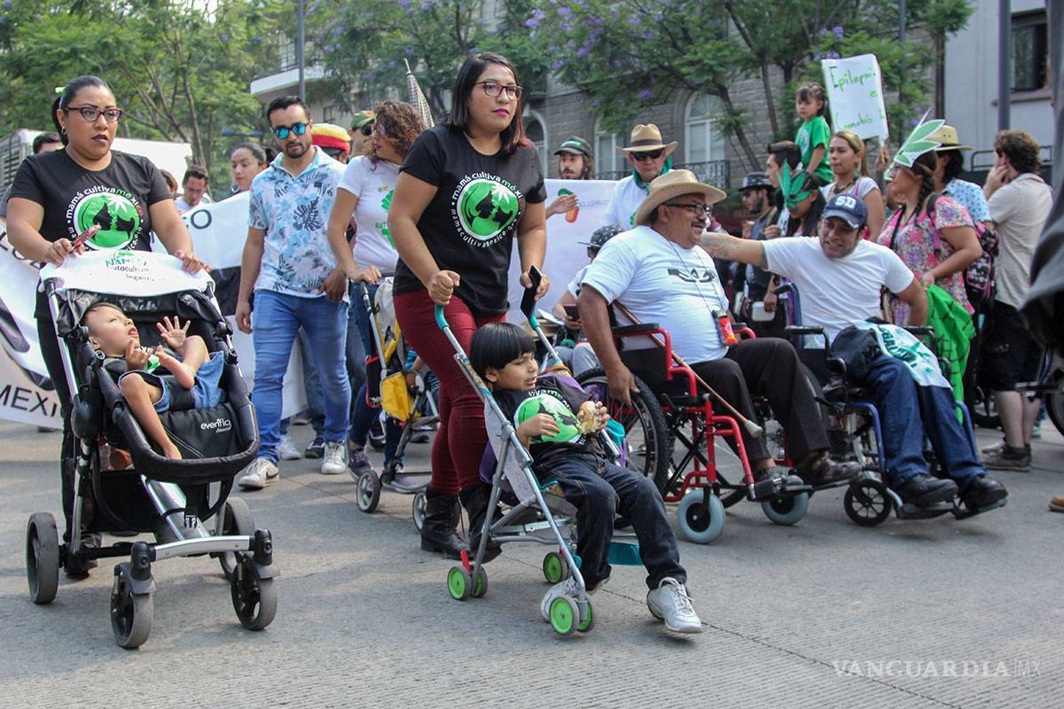 $!Consumidores de mariguana marchan para pedir el cultivo libre