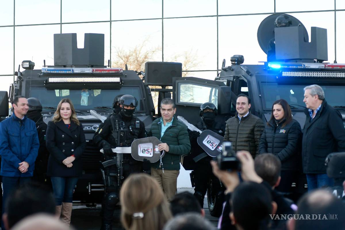 Entrega Miguel Riquelme 10 unidades tácticas a las fuerzas de seguridad en Coahuila