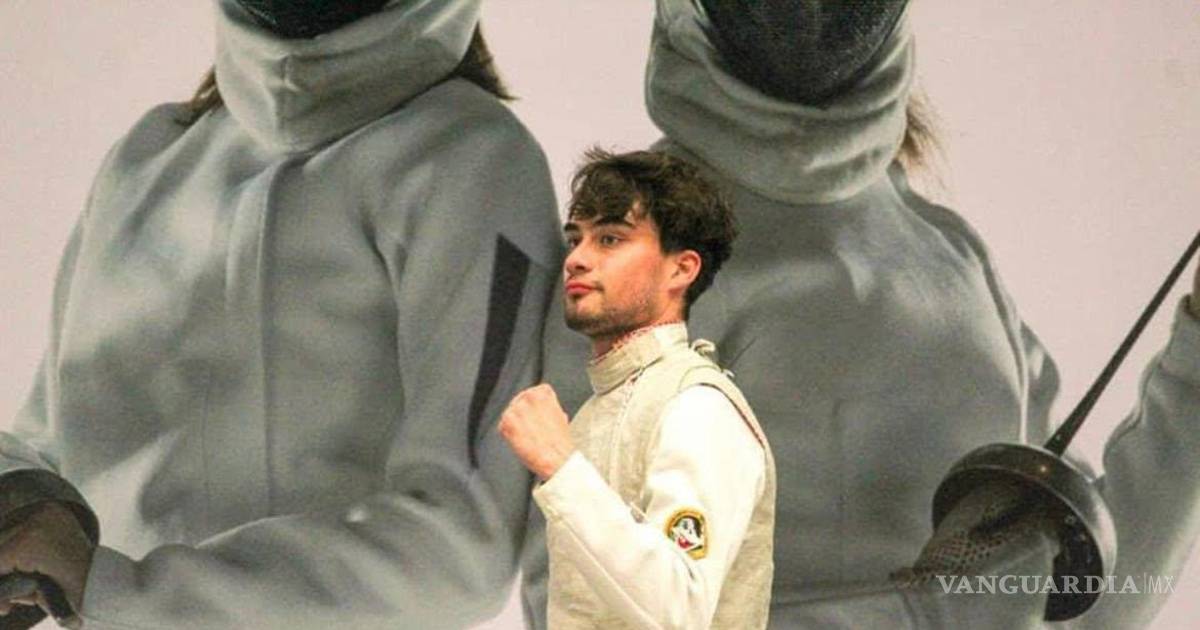 Esgrimista coahuilense Tommaso Archilei clasifica a Santo Domingo 2026 tras ganar oro en nacional