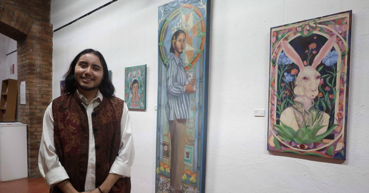 Orlando Cuéllar muestra su más reciente trabajo pictórico en la Alianza Francesa