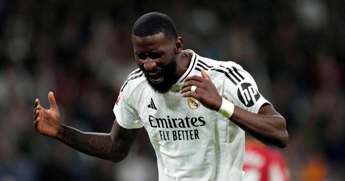 Antonio Rüdiger será baja tres meses con el Real Madrid por lesión muscular