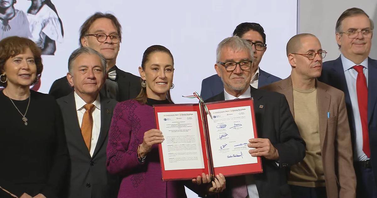 Sheinbaum impulsa Supercomputadora Nacional para IA, Clima y datos del SAT; firma convenio