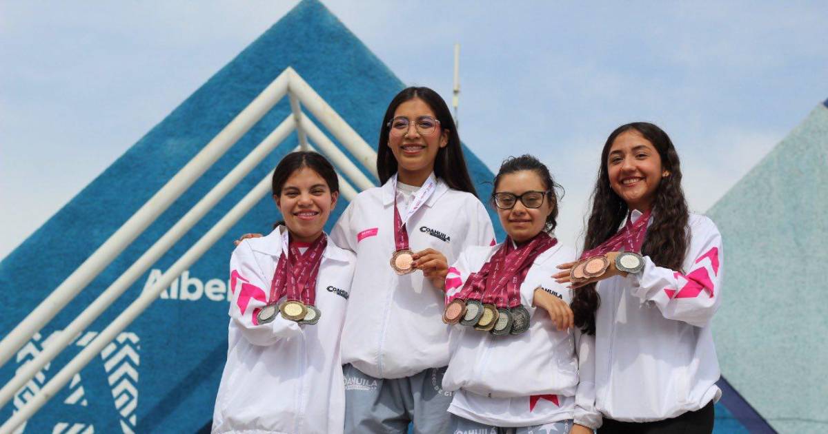Coahuila logra 13 medallas en la paranatación de la Paralimpiada Nacional 2025