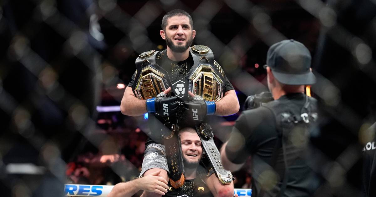 Makhachev reafirma su estatus como doble campeón de la UFC tras vencer a Della Maddalena