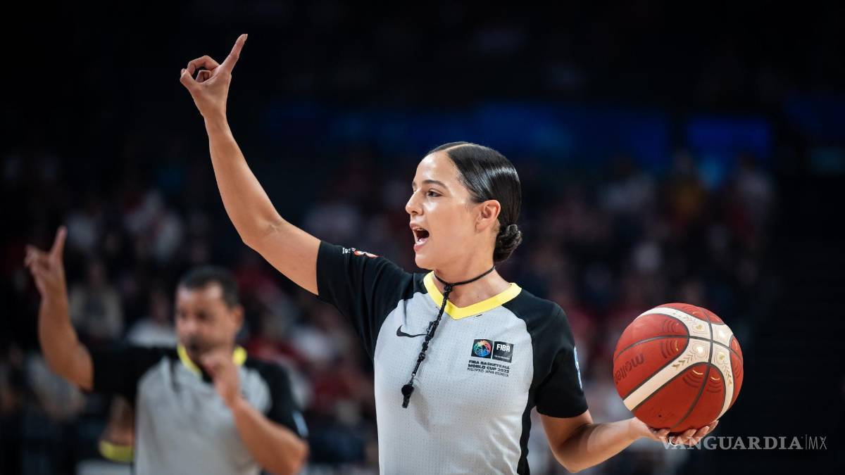 ¡Coahuilense histórica! Ella es Blanca Burns, la primera árbitra en una Copa Mundial de Basquetbol
