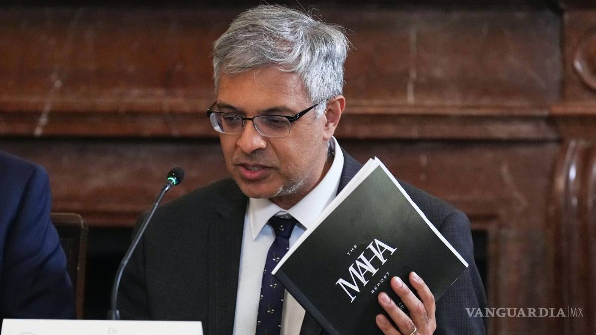 $!Jay Bhattacharya, director del Instituto Nacional de Salud, habla durante un evento de la Comisión Make America Healthy Again (MAHA.